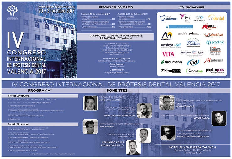 IV CONGRESO INTERNACIONAL DE PROTESIS DENTAL VALENCIA 2017